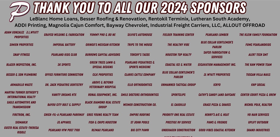 Thank You 2024 Sponsors